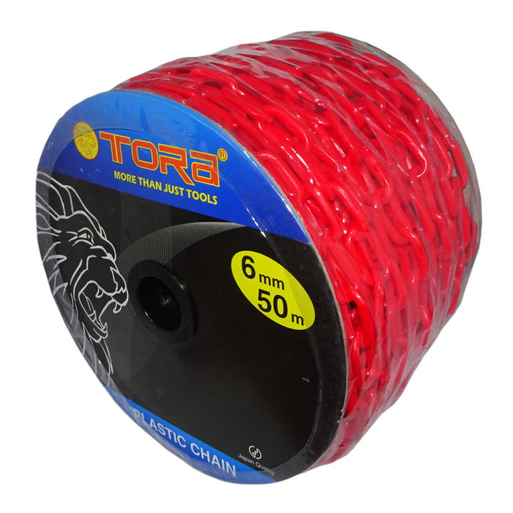 TORA Rantai PVC 6 MM x 50 Meter Warna Merah - Chain PVC | Lazada Indonesia