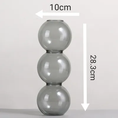 Minimalism glass vase/glass vessel/flower vase/flower pot/home decor/flower vessel/nordic/VS009