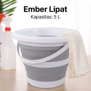 BARU Baskom Ember Lipat Portable 10 Liter Anti Pecah Multifungsi Water Bucket Collapsible