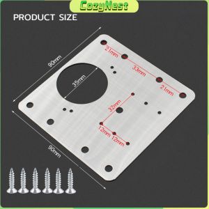 C.N. Cabinet Hinge Repair Plate Stainless Steel Brackets Cupboard Door Hinge Repair Plate 90mm*90mm