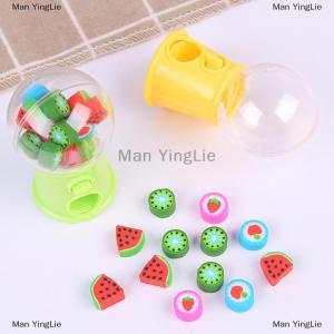 [COD] Man YingLie Cute Mini Gashapon Machine Design Erasers Cartoon Fruit Rubber Erasers Kids Kawaii Stationery Correction Tool Office Supplies