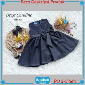 Caroline Dress | Baju Katun Anak Perempuan dan Dewasa | Kostum Pesta Toyobo Couple Murah | Azzafran