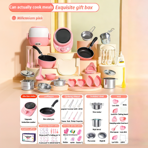 Real Cooking Set for Kids Kitchen toy set Utensils Pretend Play Kids Game Set Mini Kitchen Toys.