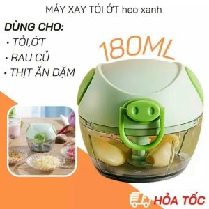 Dụng Cụ Xay Tỏi Ớt Kéo tay– Máy Xay Tỏi Ớt Cầm Tay – Cối Xay Tỏi - Dụng Cụ Băm Nhỏ - Xay Nhuyễn – Nghiền – Máy Xay Mini