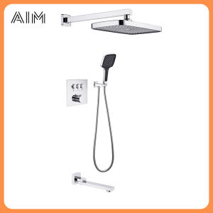 ชุดคำสั่งผสมระบบฝักบัวอาบน้ำแบบซ่อนแรงดันสูงติดผนัง