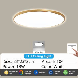【NEW】LED Chandelier Ceiling Light 18W/30W/42W White Surface LED Lamp Ultra-Thin LED Light for Room