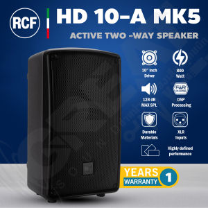 RCF HD 10-A MK5 ตู้ลำโพง Active ขนาด 10 นิ้ว 2 ทาง 800 วัตต์ มีแอมป์ในตัว พร้อม DSP Processing (รับประกันสินค้า 1 ปีเต็ม)
