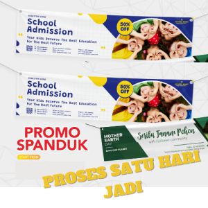 Cetak Spanduk Custom Free Design/ Manakan/ Minuman/ Untuk Acara Besar/ Ulang tahun