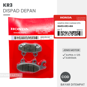 KR3 DISPAD DEPAN HONDA SUPRA X 125 HONDA KHARISMA/ DISPED/ DISPET/ KAMPAS REM DEPAN/ CAKRAM DEPAN