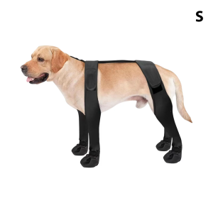 กางเกงเลกกิ้งกันน้ำสำหรับสุนัขรองเท้ามีสายดึงกางเกงกันฝนปรับได้สำหรับใส่เดินและเที่ยวนอกบ้าน