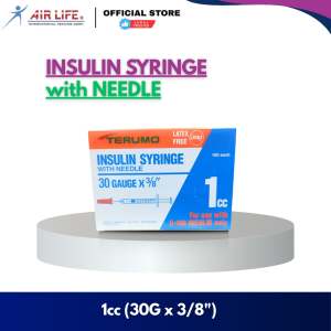 Insulin Syringe with Attached Needle 1cc I Sterile Disposable Single-use Syringe (100pcs PER BOX)