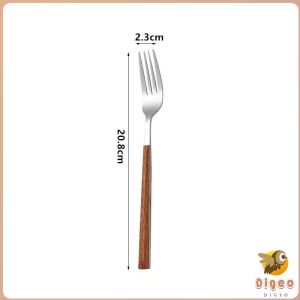 Digeo Creative Utensils Stainless Steel Spoon Fork Knife Teaspoon Exquisite Tableware 1Pc