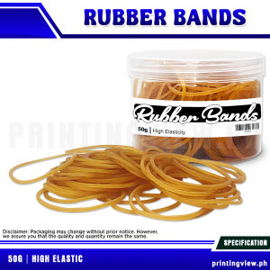Printing View - High Strength Elastic Silicone Rubber Band Flexible and Reusable 50g