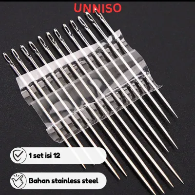 UNNISO - Jarum Jahit Praktis Magic 1 Set Isi 12 Pc