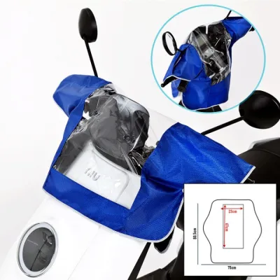 Motorbike Waterproof Front Rain Coats Sun Protection Zipper Motorcycle Scooter Dashboard Cover LA