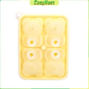 C.N. 4 Grid 3D Little Bear Shape Ice Cube Silicone Mold Household DIY Juice Milk Ice Machine