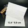 Phong bì trắng nhỏ mini đựng thiệp bao thư chữ nhật 9 x 13.4 cm QA SILVER AC201202. 