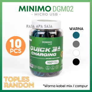 KABEL DATA ROBOT 1 TOPLES ISI 30 20 10 PCS Micro USB Robot RBM100 Isi 10pcs & 30pcs - Kabel Charger Fast Charging | Kabel Casan | Data Cable Fast Charging Fast Charger Quick Charge MIcro USB Robot Original Isi 30 Grosiran Grosir