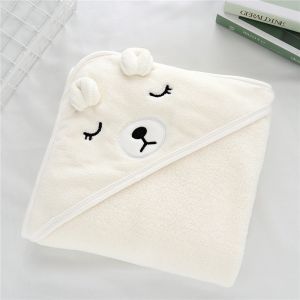 Animal Hooded Bath Towel Soft Beach Swimming Washcloth for Kid Coral fleece Towel