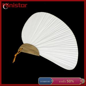 Ministar 1PC สีขาวพับกระดาษหรูหรามือแฟนแต่งงานพรรคโปรดปราน