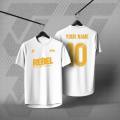 Baju Nama Custom Design Name and Number Football Futsal Jersey. 