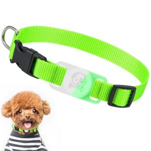 Airtag ที่ใส่ปลอกคอแมว แท็กอากาศขนาดเล็กที่ใส่ปลอกคอสุนัขเข้ากันได้กับแท็ก Anti-LostTracker Case Fit บนปลอกคอลูกสุนัข 3/8 "1/2 5/8" สะท้อนแสงปรับแมว Colla