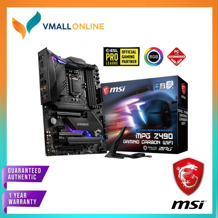 MSI MPG Z490 GAMING CARBON WIFI Motherboard for Intel 10th Gen
