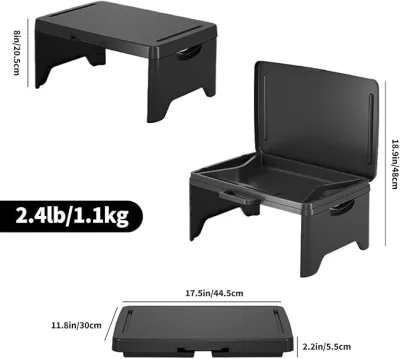 Foldable Bed Table With Storage Portable Table For Laptop Multifunctional Portable Computer Desk Travel Bed Table Tray Breakfast Table Mini Desk Study Table Portable Mobile Table For Sofa Floor Car Bed
