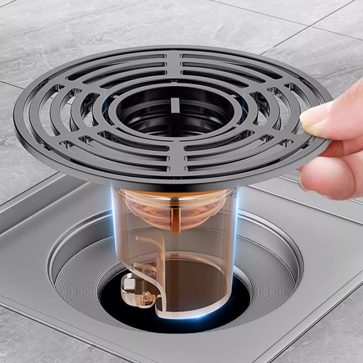 Bathroom floor drain cover, insect-proof closed-mouth cover, anti-odor ...