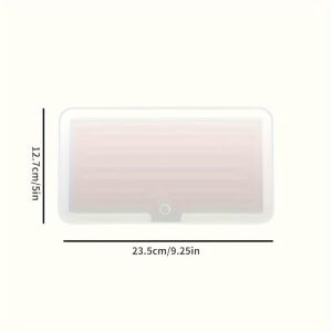 Car Interior Makeup Mirrors Touch Screen Adjustable Brightness Sun-shading Cosmetic Mirror