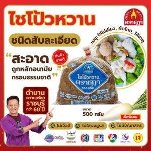 ไชโป้ว ตราชฎา ชนิดสับละเอียดหวานเค็ม ใช้ทอดไข่ ทำไส้สาคูข้าวเกรียบปากหม้อ ก๋วยเตี๋ยวหลอด ขนาด 500 กรัม สูตรต้นตำรับแท้ 66 ปี จ.ราชบุรี เกรดพรีเมี่ยม ฉ่ำ กรอบ อร่อย พร้อมทาน ไม่แข็งกระด้าง ไม่มีผงชูรส ไม่มีสารกรอบ ไม่มีขัณฑสกร (เจ / มังสวิรัติทานได้)