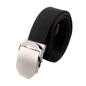 Sabuk Premium Ikat Pinggang Pria Canvas Dewasa Tactical Tali Gesper Metal Alloy Tebal Bahan Besi