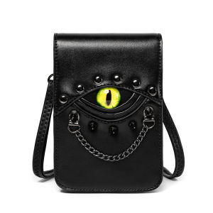Cross-Border Bag for Women   R Style Rivet Shoulder Messenger Bag  PU Leather  Small Square Bag TEMU Source of Goods ㏇L0514
