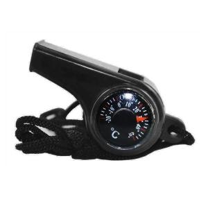 Còi cứu hộ khẩn cấp 3 trong 1 tích hợp nhiệt kế la bàn đa năng cắm trại dã ngoại đi phượt đi bộ đường dài.