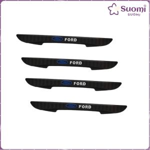 Suomi 4pcs Car Door Anti-Collision Strip Rearview Mirror Sticker For Mazda Toyota Honda Mitsubishi