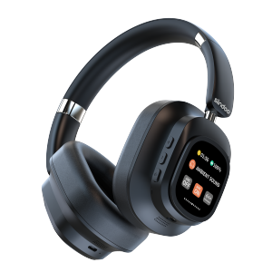 Siindoo JH-ANC930Plus Hybrid Wireless Headphone Active Noise Cancelling Headphones With Multi Magnetic Touch Control LED Screen