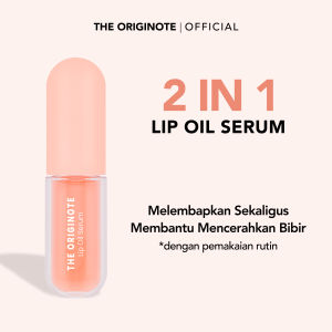 The Originote Lip Oil Serum - Lip Treatment Serum Bibir Melembabkan Mencerahkan Warna Bibir with Ceramide Vitamin C - Ken Herbal