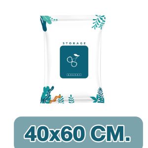 Ihome ถุงสูญญากาศ จัดเก็บของ กระชับพื้นที่ มีวาล์วถุงเหนียวมีความทนทานไม่ขาดง่าย สามารถใช้งานซ้ำ vacuum bag