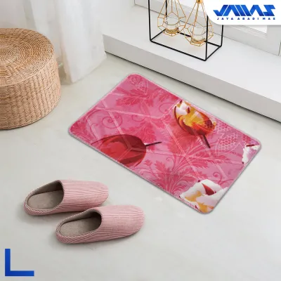Keset Bulu Halus Melody Malaysia Ukuran 40x60 Anti Slip Bludru