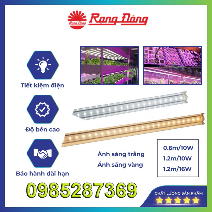 Đèn LED Trồng Rau Rạng Đông, led trồng cây trong nhà, nuôi cấy mô ...