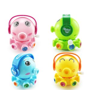 Mainan Anak Bayi Binatang Lucu Kincir Putar Mekanik Berjalan Clockwork Baby Toy Clock Work Toys PART 2 - Rusa Gajah Gurita Ulat MURAH