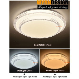 [5 Years Warranty]  Modern Chandelier Ceiling Light 24W/36W LED Surface Downlight Siling Lampu Recessed Round Panel Light Downlight Ceiling Light LED Surface Mount