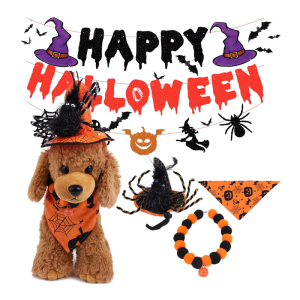 Pack Of 3 Halloween Pet Costumes For Cats Dogs Soft Polyester Cosplay Outfits Easy Wear Party Decorations