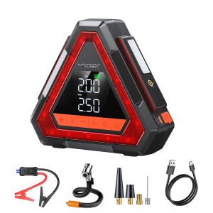 (Local Stock)Vyvylabs 5 in 1 Car Jump Starter 1500A Portable Emergency Starter Power Bank 12V Booster Starting Inflator Pump Car Air Compressor