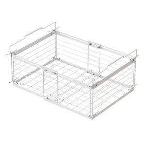 Large Metal Freezer Storage Basket Adjustable Stackable Organizer for Deep Freezer Cabinet Kitchen Accessories