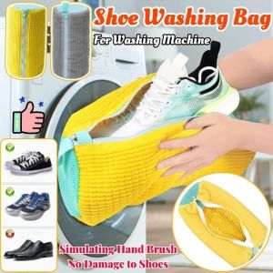 Shoe Washing Bag for Washing Machine Cotton Laundry Net Fluffy Fibers Easily Remove Dirt Laundry Bag