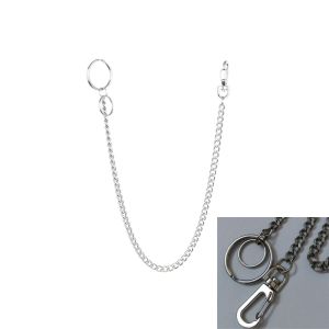 OWTWO Fashion Punk Rock Wallet Chain Belt Key Chains Clip Wallet Belt Chain Pants KeyChain