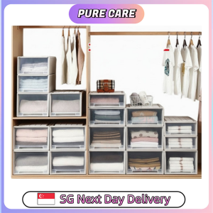 【Pure Care】 【Type A】STACKABLE STORAGE BOX WITH FRONT OPENING/DRAWER