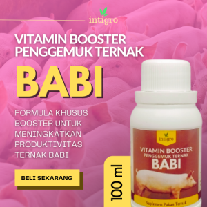 Vitamin Penggemuk Babi / Vitamin Anak Babi Biar Cepat Besar / Vitamin Penambah Nafsu Makan Babi