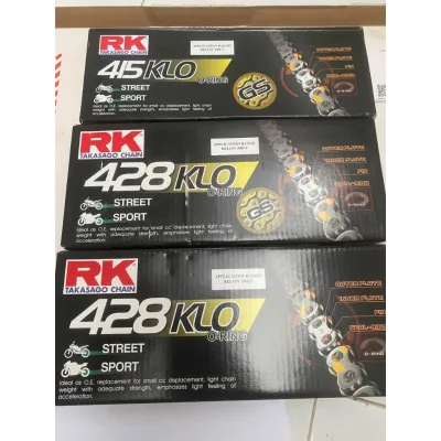 ORIGINAL CHAIN KLO 428 /415 122L 114L O-RING CHAIN rantai rk rantai oring